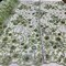 1 Yard Sparkling Beaded and Sequined 3D Floral Lace Fabric Embroidered on 100% Polyester Net Mesh White